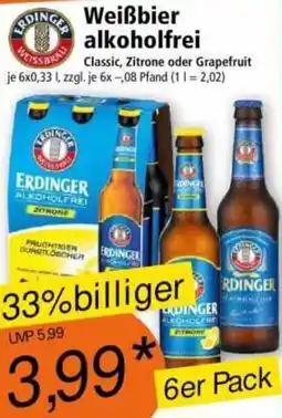 Norma ERDINGER Weißbier alkoholfrei Angebot