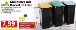 Norma TOPTEX Mülleimer mit Deckel 30 Liter Angebot