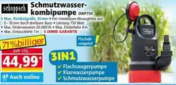 Norma Scheppach Schmutzwasserkombipumpe DWP750 Angebot