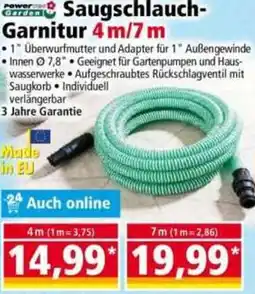 Norma Powertec Garden Saugschlauch Garnitur 4m/7m Angebot