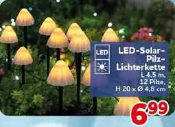 CENTERSHOP LED-Solar Pilz Lichterkette Angebot