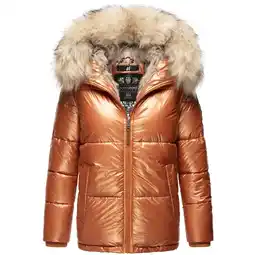 Netto Marken-Discount NAVAHOO Damen Winterjacke Warm Gefütterte Steppjacke mit Kunstfellkapuze Tikunaa Angebot