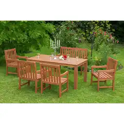 Netto Marken-Discount Merxx Santos Set 6tlg. 2er Bank, Tisch 170x90 cm Angebot