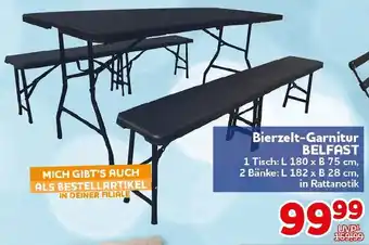 CENTERSHOP Bierzelt-Garnitur BELFAST Angebot