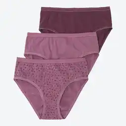 NKD Damen-Rioslip mit hohem Baumwollanteil, 3er-Pack Angebot