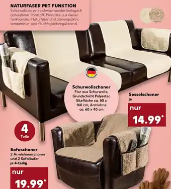 Kaufland Sofaschoner je 4-teilig Angebot