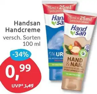 Budni Handsan Handcreme 100ml Angebot