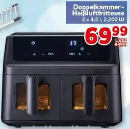 CENTERSHOP Doppelkammer Heißluftfritteuse Angebot