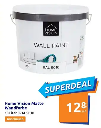 Action Home Vision Matte Wandfarbe 10L Angebot