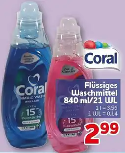 CENTERSHOP Coral Flüssiges Waschmittel Angebot