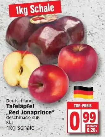 Edeka Tafeläpfel Red Jonaprince 1kg Angebot