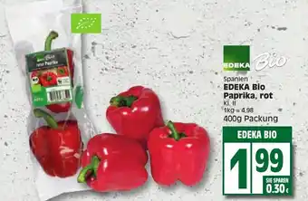 Edeka Edeka Bio Paprika rot 400g Angebot