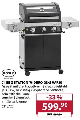Dehner Rösle bbq station 'videro g3-s vario' Angebot