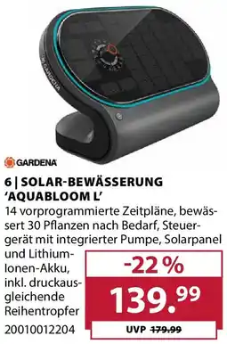Dehner Gardena solar-bewässerung 'aquabloom l' Angebot