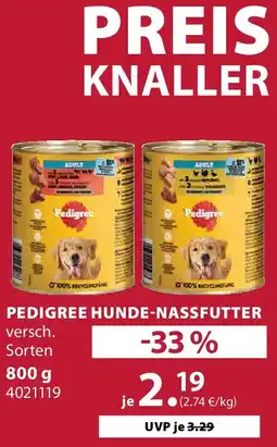 Dehner Pedigree hunde-nassfutter Angebot