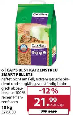 Dehner Cat's best katzenstreu smart pellets Angebot