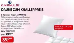Galeria KÜNSEMÜLLER 3-Kammer-Kissen ANTARKTIS Angebot