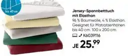 Galeria GALERIA home Jersey-Spannbetttuch mit Elasthan Angebot