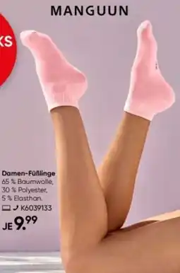 Galeria MANGUUN Damen-Füßlinge Angebot
