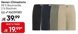 Galeria GLOBE TROTTER Herren-Chinoshorts Angebot