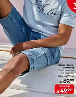 Galeria TOM TAILOR Herren-Cargo Jeansshorts Angebot