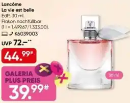Galeria Lancôme La vie est belle EdP Angebot