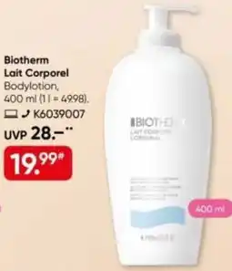 Galeria Biotherm Lait Corporel Bodylotion Angebot
