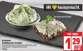Edeka Kräuter Knoblauch Creme 100g Angebot