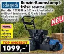 Norma Scheppach Benzin-Baumstumpffräse SGM4200 Angebot
