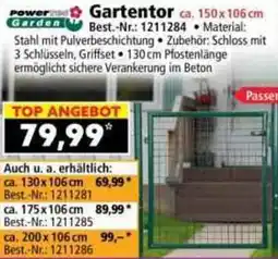 Norma Powertec Garden Gartentor Angebot
