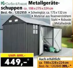 Norma Garten & Freizeit Metallgeräteschuppen Angebot