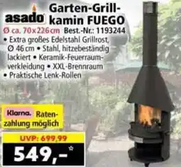 Norma asado Garten-Grillkamin FUEGO Angebot