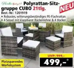Norma Polyrattan-Sitzgruppe CUBO 21tlg. Angebot