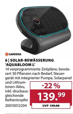Dehner Gardena solar-bewässerung 'aquabloom l' Angebot