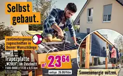 Hornbach Trapezplatte „w20lv“ im zuschnitt Angebot