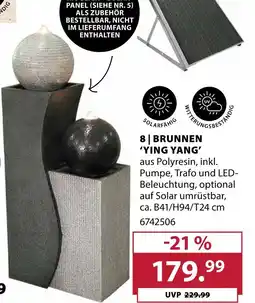Dehner Brunnen ying yang Angebot