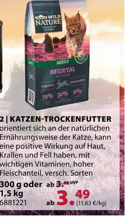 Dehner Wild nature katzen-trockenfutter Angebot