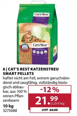 Dehner Cat's best katzenstreu smart pellets Angebot