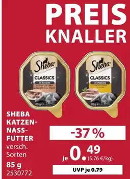 Dehner Sheba katzennassfutter Angebot
