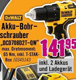 Hornbach Dewalt akku-bohrschrauber dcd708d2t-qw Angebot