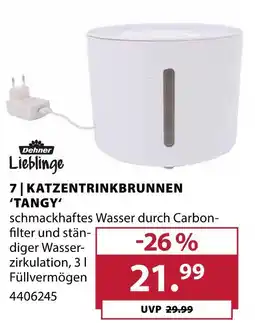 Dehner Dehner lieblinge katzentrinkbrunnen 'tangy' Angebot