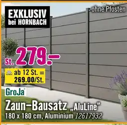 Hornbach Groja zaun-bausatz aluline Angebot