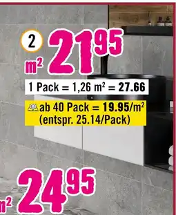 Hornbach Feinsteinzeug wand- und bodenfliesen „madrid dark grey“ Angebot