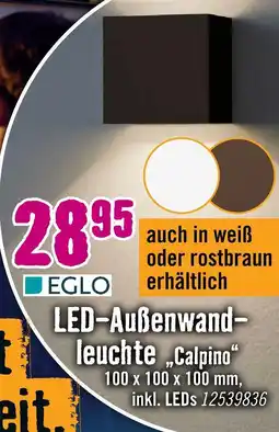 Hornbach Eglo led-außenwandleuchte calpino Angebot