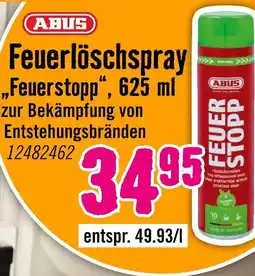 Hornbach Abus feuerlöschspray „feuerstopp“ Angebot
