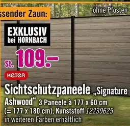 Hornbach Keter sichtschutzpaneele „signature ashwood“ Angebot