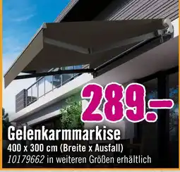 Hornbach Gelenkarmmarkise Angebot