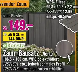 Hornbach Konsta zaun-bausatz „verto“ Angebot
