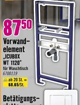Hornbach Vorwand-element icubox wt 1120 Angebot