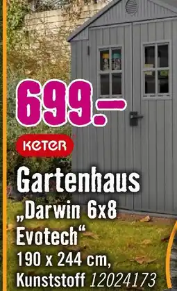 Hornbach Keter gartenhaus „darwin 6x8 evotech“ Angebot